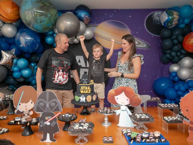 Aniversário Infantil de Bruno – 5 Anos em uma Galáxia Muito, Muito Distante