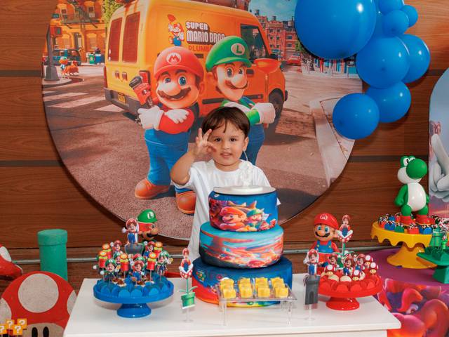 Aniversário Infantil de Aniversário de 3 anos do Otto | Uma aventura no universo do Super Mario