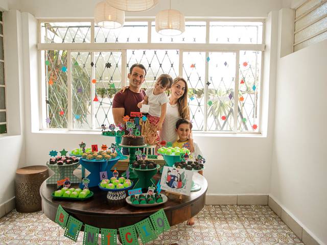 Aniversário Infantil de #6 do Benício | Jovens Titãs no Quintal Decorinha
