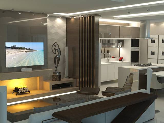 Interiores de Interiores de residência P+C em Canoas/RS