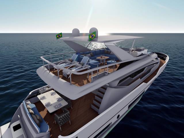 Interiores de Iate 80 pés - Guarujá 