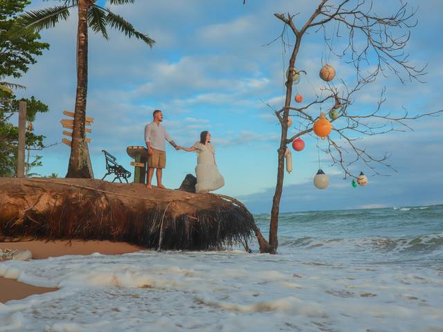 Pré Casamento de Pré-casamento de Sidinei e Fabiana na Praia do Forte-BA