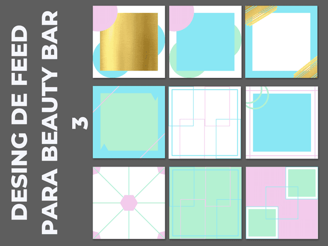DESIGN PARA FEED / STORIES de DESIGN DE FEED - BEAUTY BAR 3