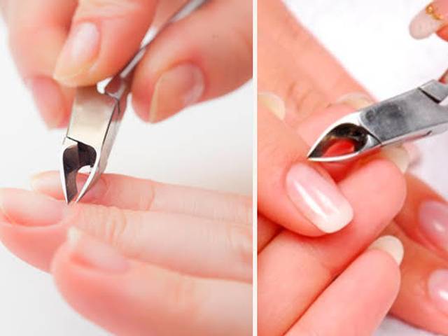 manicure de Cutilagem com alicate