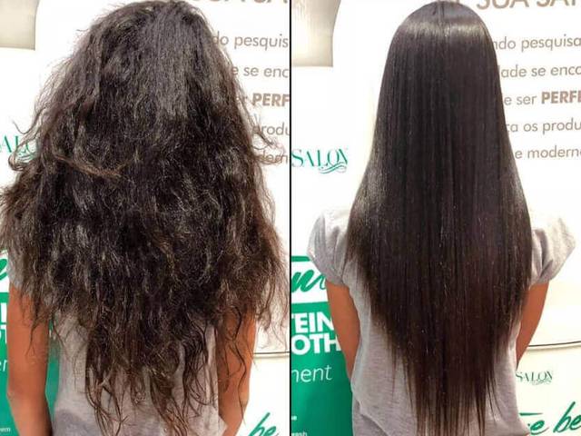 cabelos de progressiva
