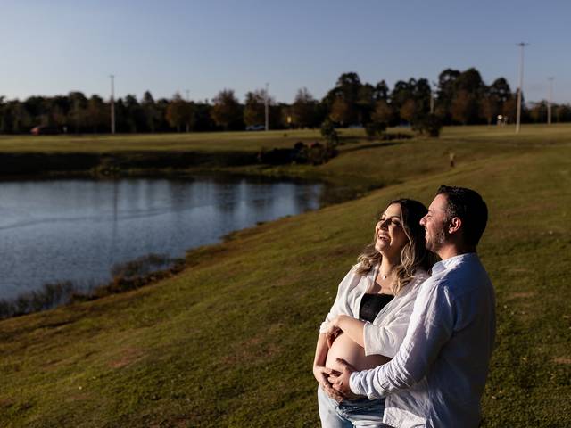 Família de Sabrini e Carlos a espera do Otto