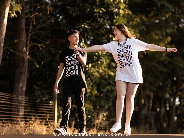 Ensaios de casais de Taina e Junior