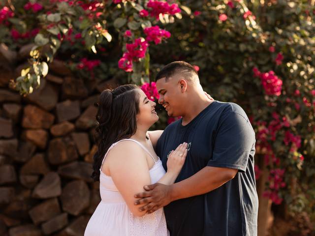 Ensaios de casais de Tiele e Marcelo