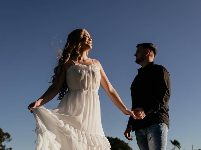 Ensaios de casais de Carine e Mateus