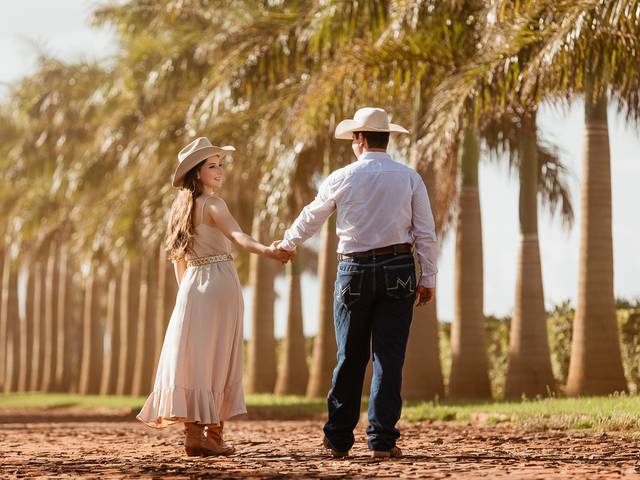 Ensaios de casais de Gabriele e Luciano