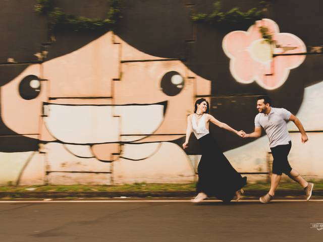 Ensaios de casais de Aline e Anderson