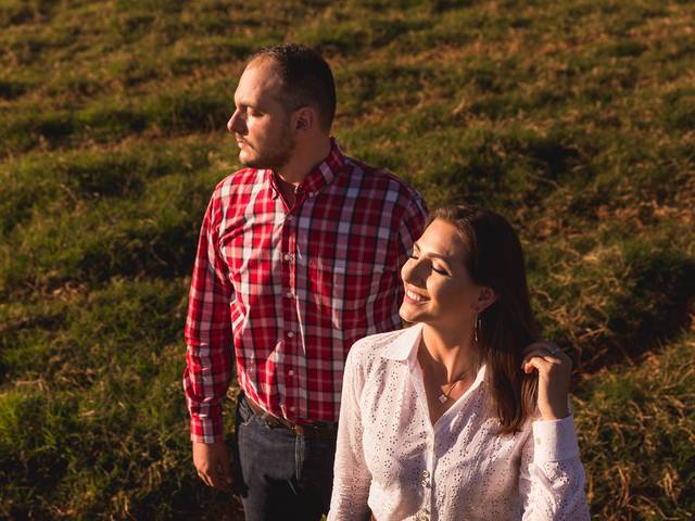 Ensaios de casais de Giovana e Fernando