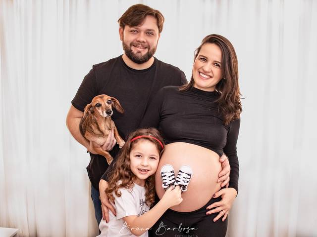 Gestante de Gabi à espera do Pedro