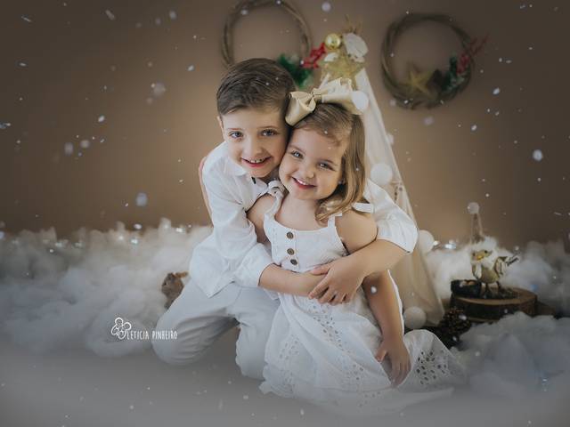 Infantil de Sessão Especial de Natal- Davi e Maria
