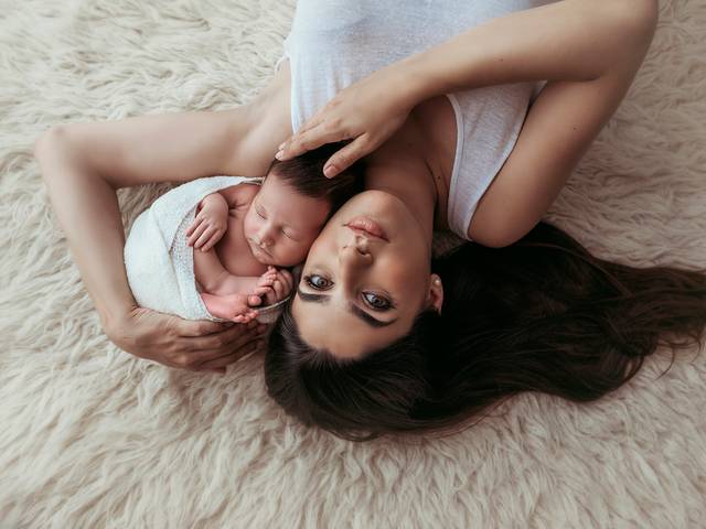 recém-nascidos de Telma e bebé