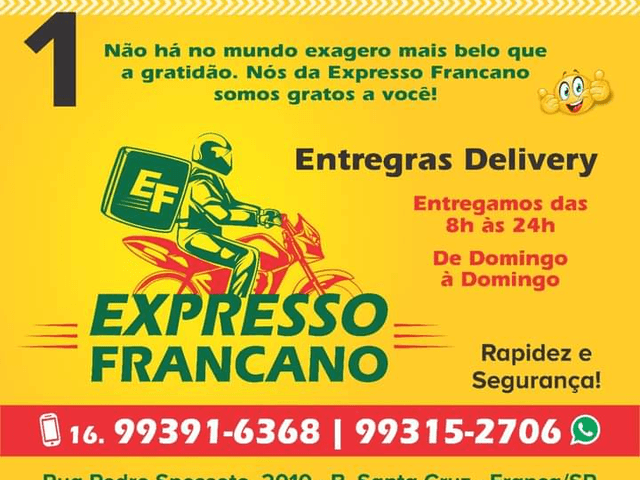 Empresa de entregas delivery,e mototaxi de Expresso Francano