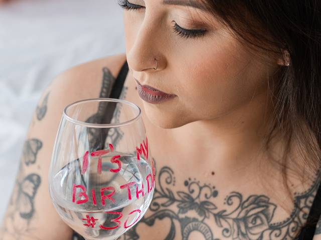 Ensaio de Aniversário de Ensaio boudoir de aniversário - 30 anos