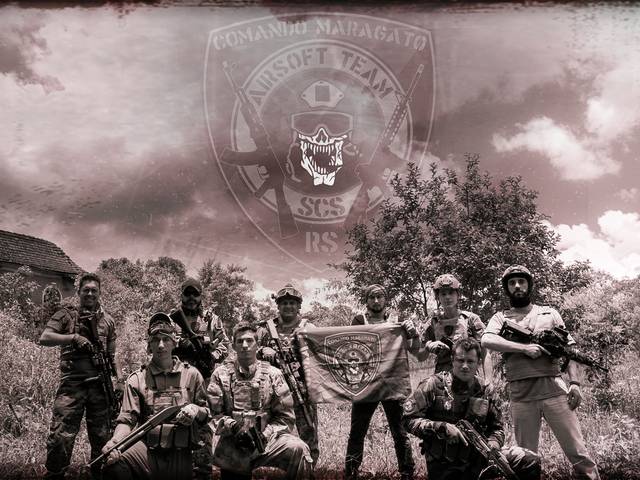 Fotos Publicitárias de Jogo de airsoft da equipe Comando Maragato Airsoft Team