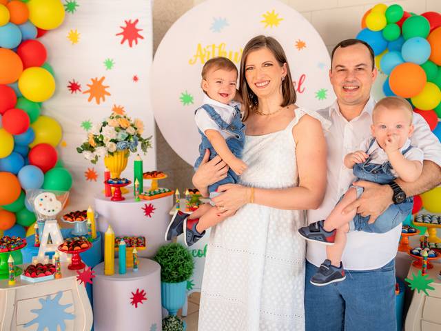 Aniversário de Gabriel e Arthur 1 ano
