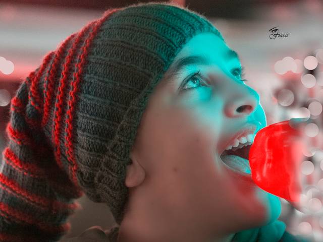 Retratos de Natal lá fora