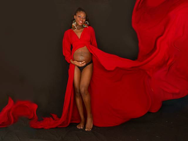 Gestantes de sessão exterior