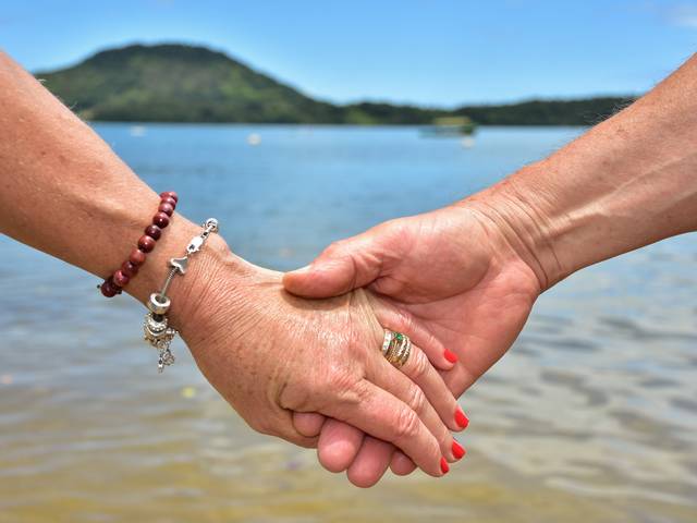 Ensaio de casamento de um dia de praia