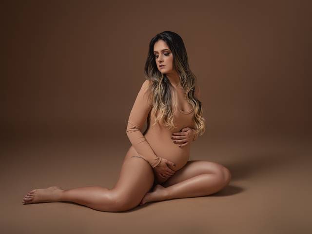 Gestante de Marina à espera de Augusto