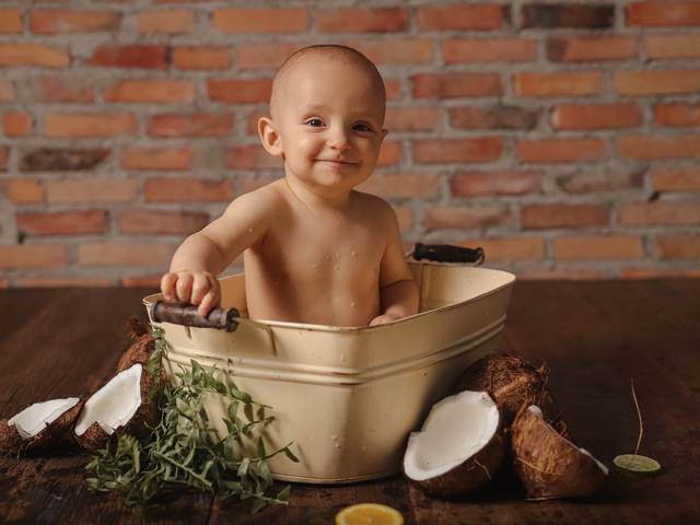 Banho de Leite de João 12 meses