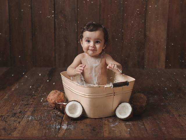 Banho de Leite de Joaquim 12 meses