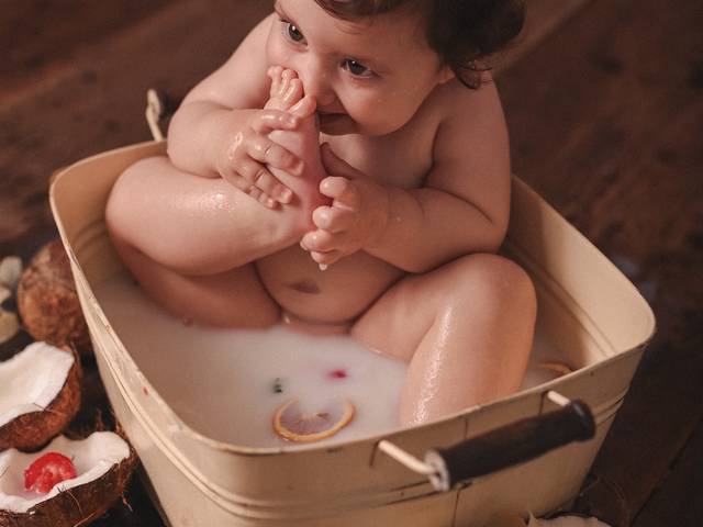 Banho de Leite de Marina 12 meses