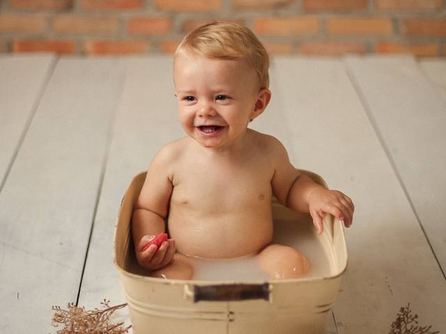 Banho de Leite de Emanuel 12 meses