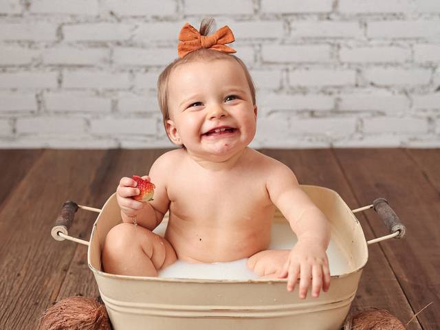 Banho de Leite de Manuela 12 meses