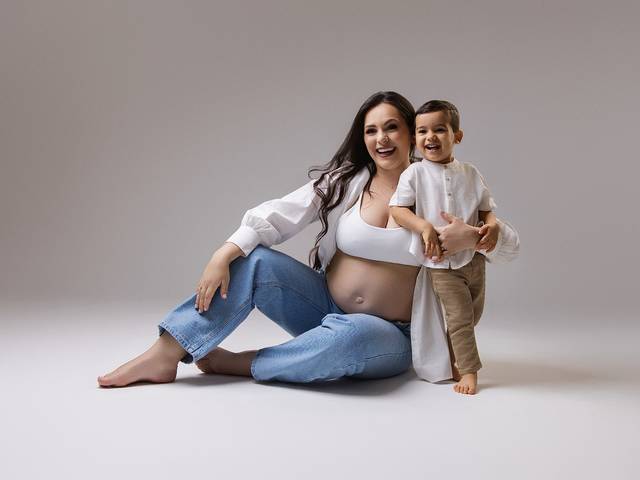 Gestante de Cássia à espera de José