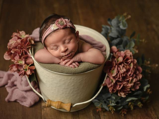 Newborn de Izzie 8 dias