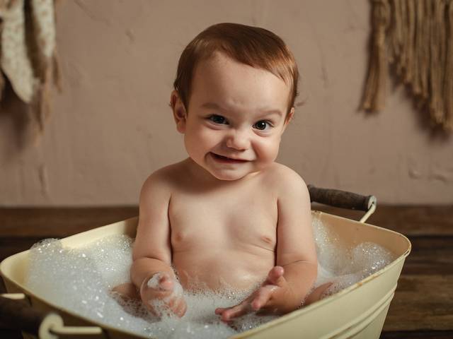 Smash the Cake de Benício 12 meses