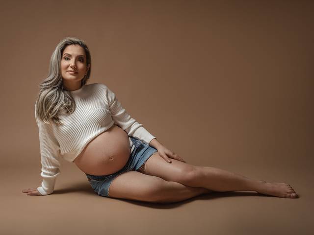 Gestante de Daiane à espera do Antônio