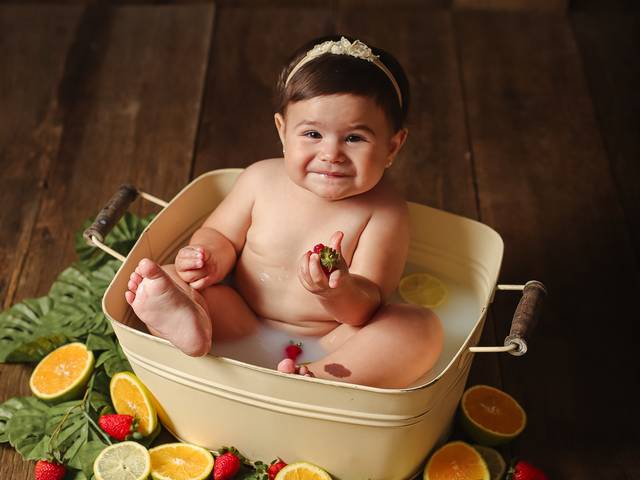 Banho de Leite de Luiza 12 meses