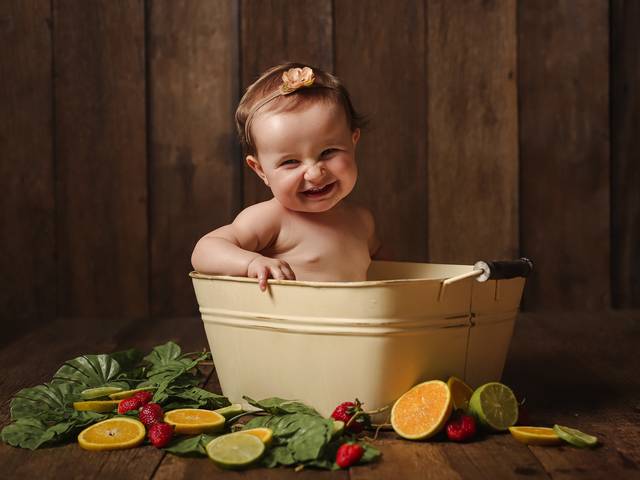 Banho de Leite de Maria Luiza 12 meses