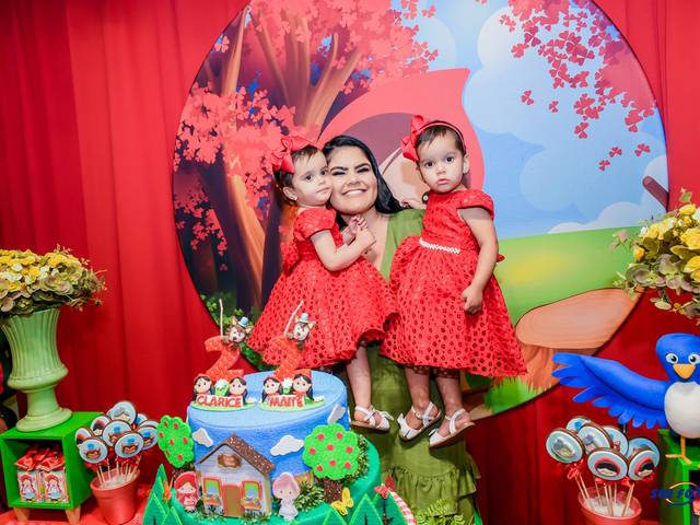 Aniversário de Maitê e Clarice 2 anos