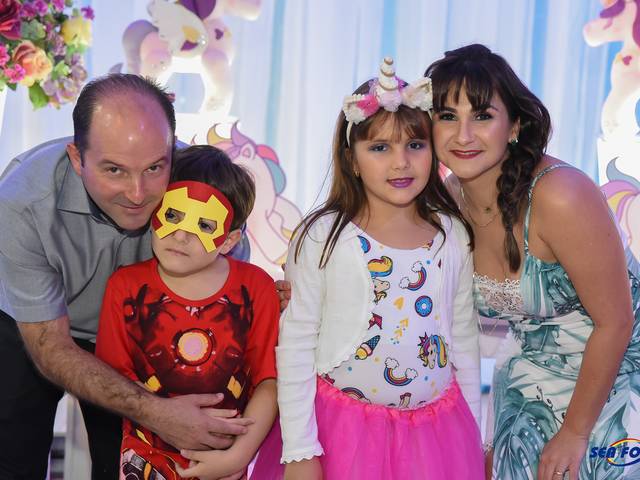 Aniversário de Manuela 8 anos e Felipe 6 anos