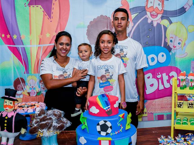 Aniversário de Maria Clara 6 anos e Emanuel 1 ano