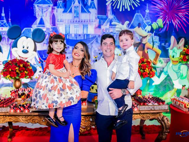 Aniversário de Maria Vitória e Henrique 3 anos