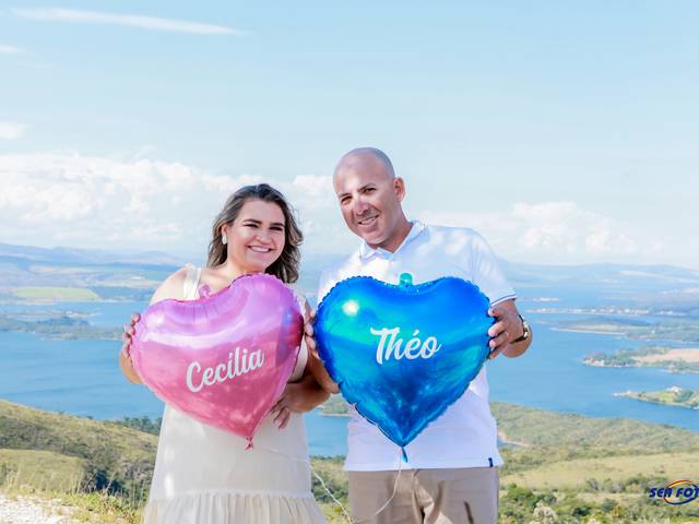 Chá de Bebê de Chá revelação do Théo