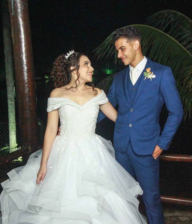 Espelho fotográfico retrô de Brenda e Tércio 