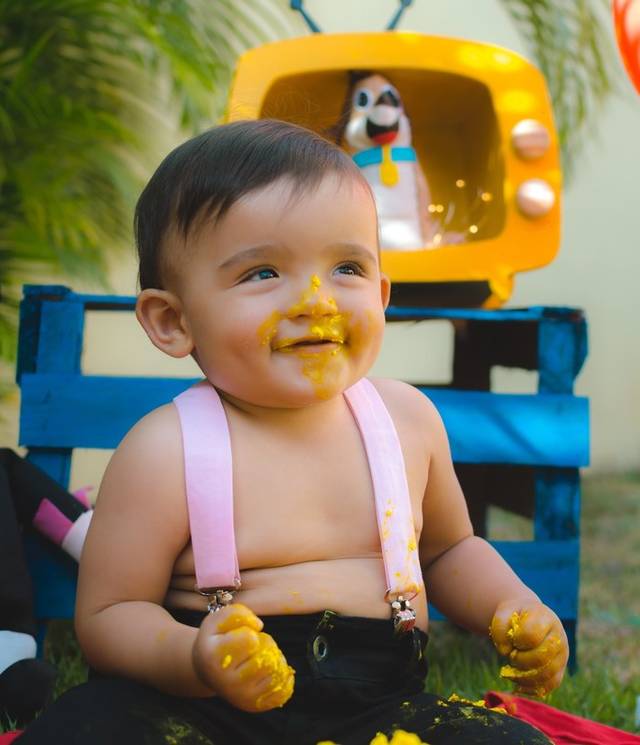 Babyshoot de Davi: Smash The Cake