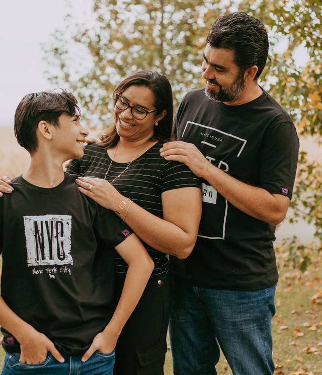 Família  de Mirian - Telmo e Ryan