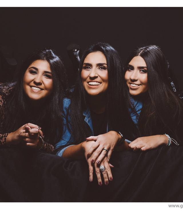 Ensaio mãe e filhos de Ana Carla, Catarina e Inez