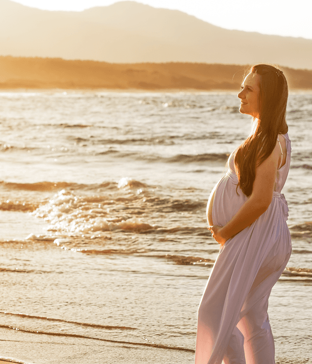 Gestante de Karoline à espera de Ramon