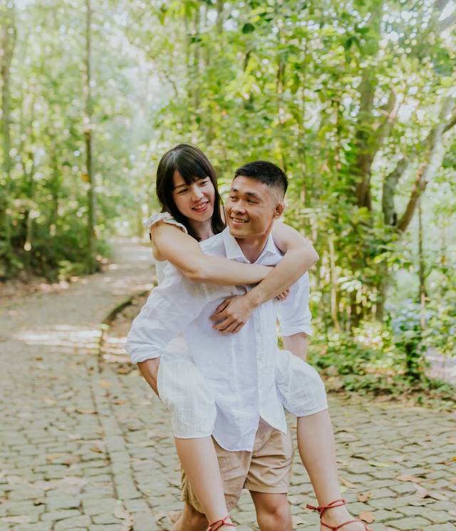 Casal de Ensaio de asal: Domi e Yu- Praia Vermelha, Parque Lage e Mirante Dona Marta