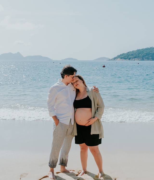 Família & Gestante de Ensaio de gestante: A espera da Lívia- Praia Vermelha